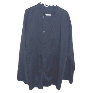 Chef Works Black Double-Breasted Chef Coat Jacket XL 100% Cotton Professional